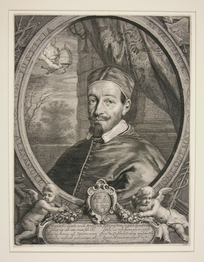 教皇アレクサンドル 7 世、ファビオ・チギ (1599-1667) 作： Cornelis Visscher