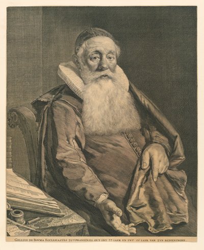 ジェリウス・デ・ボウマの肖像 作： Cornelis Visscher