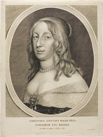 スウェーデンのクリスティーナ女王 作： Cornelis Visscher