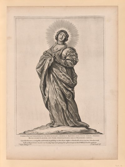 聖クネラ、オランダ北と南の聖人より 作： Cornelis Visscher