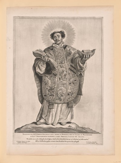 北と南のオランダの聖人より、聖ルブラン 作： Cornelis Visscher