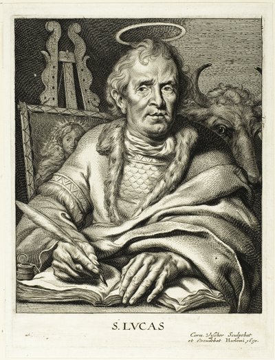 聖ルカ 作： Cornelis Visscher