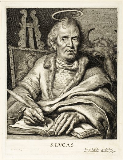 聖ルカ 作： Cornelis Visscher