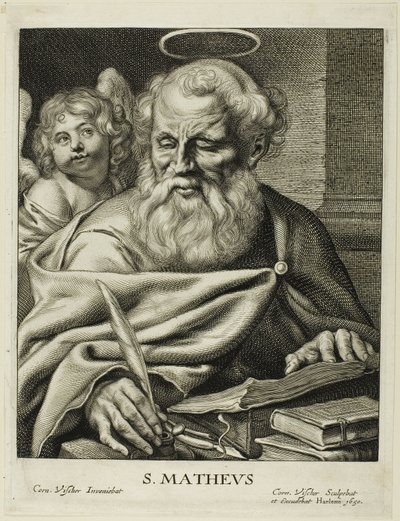 聖マタイ 作： Cornelis Visscher