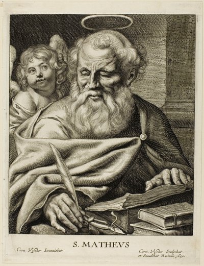 聖マタイ 作： Cornelis Visscher