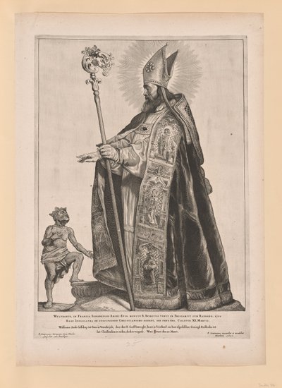 聖スウィスバート（オランダ南北の聖人より 作： Cornelis Visscher