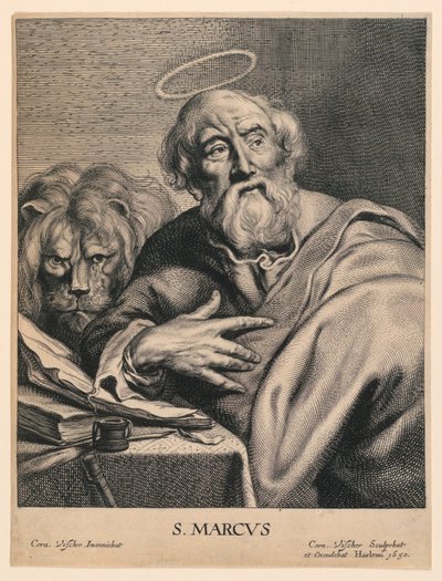 聖マルコ (S.Marcvs) 作： Cornelis Visscher