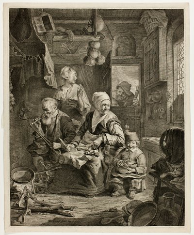 パンケーキの女 作： Cornelis Visscher