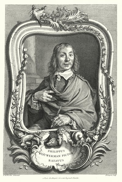 Philips Wouwerman、オランダの画家 作： Cornelis after Visscher