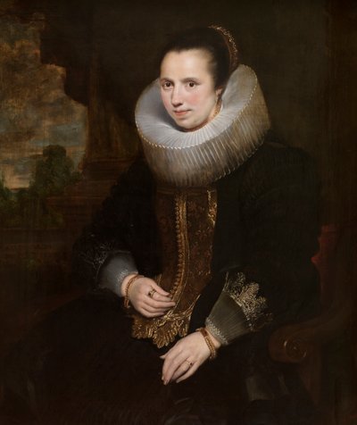Elisabeth Hoegaerts (óleo sobre tela) (par para 471109) 作： Cornelis de (attr. to) Vos