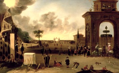 天国への狭い門と地獄への広い門 作： Cornelis de Bie