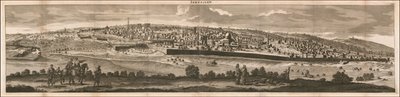 1698年、コルネリス・デ・ブルインによるエルサレムの眺め 作： Cornelis de Bruijn