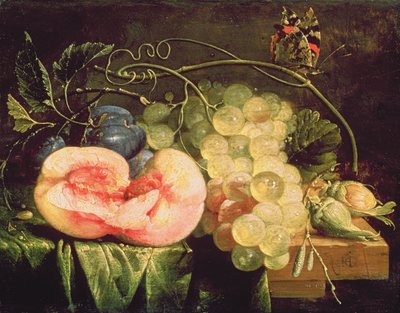 果物のある静物、17世紀 作： Cornelis de Heem