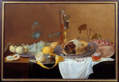パテのある静物画 コルネリス・デ・ヘム（1631-1695）17世紀 ナント美術博物館蔵 作： Cornelis de Heem