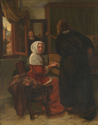 ペアメイキングミュージック 作： Cornelis de Man (manner of)