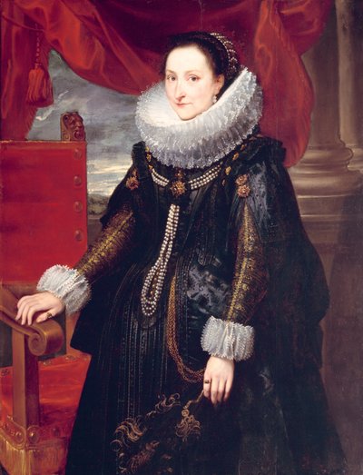 女性の肖像画。 作： Cornelis de Vos