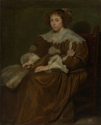 若い女性の肖像画。 作： Cornelis de Vos