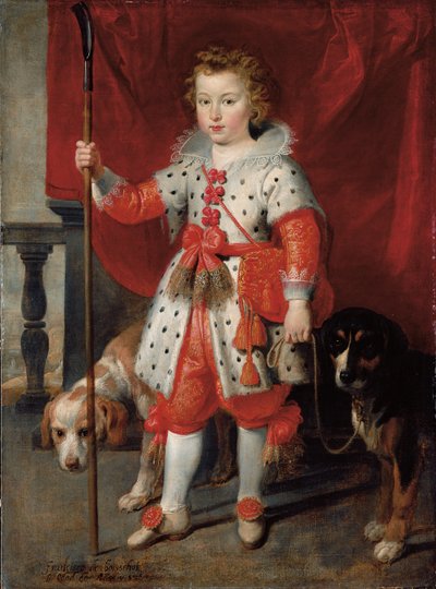 伝統的にフランソワ・ド・ボイショと呼ばれる少年の肖像 作： Cornelis de Vos