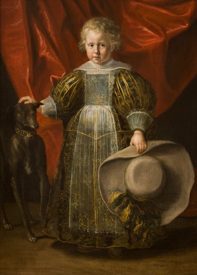 Muotokuva pojasta koiran kanssa, n. 1620 (öljy kankaalle) 作： Cornelis de Vos