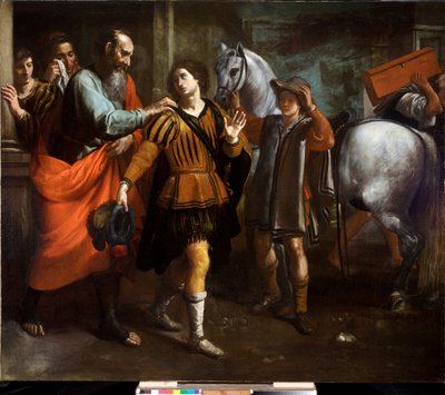 Partida do Filho Pródigo, c.1650 (óleo sobre tela) 作： Cornelis de Wael