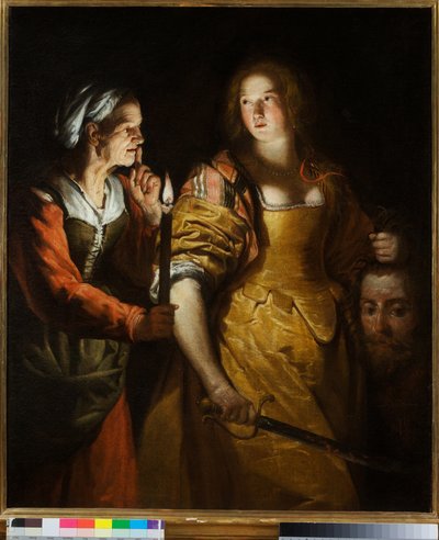 ホロフェルネスの首を持つジュディス、17世紀初頭（キャンバスに油彩） 作： Cornelis de Wael