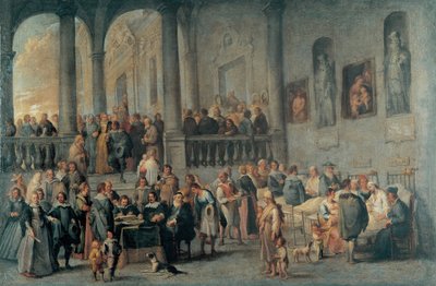 (1592-1667) のコルネリス、ウェールによる病人を訪問します。 キャンバスに油彩、サイズ：99x152、c。 1640年、ストラーダ・ヌオーヴァ博物館、ジェノバ 作： Cornelis de Wael
