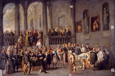 病人を見舞うこと、「七つの慈悲の業」より、1625年以降 作： Cornelis de Wael