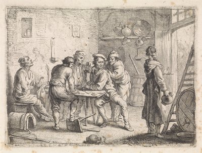宿屋を出る女性 作： Cornelis de Wael