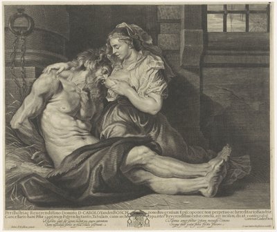 ペロのシモン (ローマのカリタス) 作： Cornelis van Caukercken