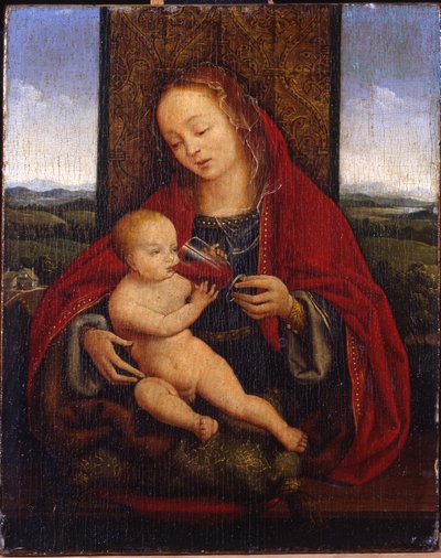 マドンナと子供が即位 作： Cornelis van Cleve
