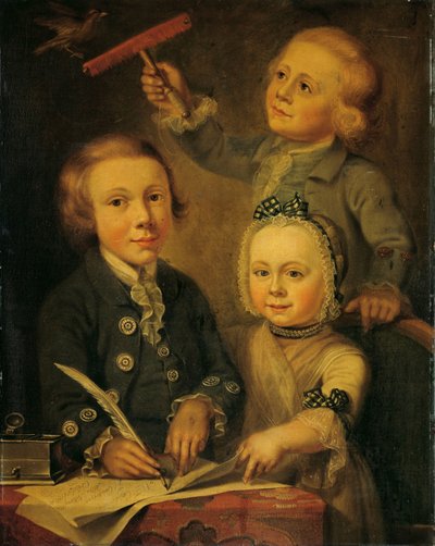Barend Goudrianan の子供たちの肖像 作： Cornelis van Cuylenburgh (II)