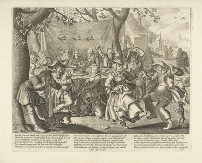 農家の結婚式 作： Cornelis van Dalen (I)