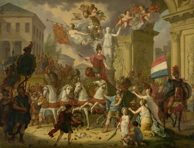 オレンジ公の凱旋行進の寓意 作： Cornelis van II Cuylenburgh