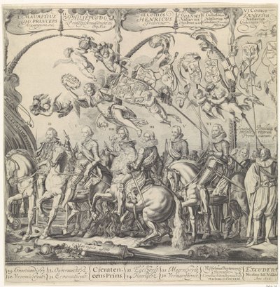 オレンジのウィリアムの凱旋行列、右図 作： Cornelis van Kittensteyn