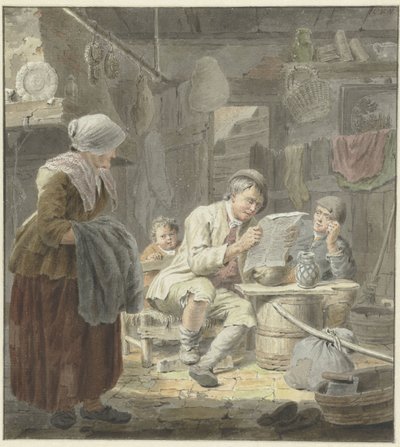新聞の読者 作： Cornelis van Noorde