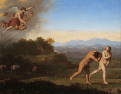 パラダイスからの追放 楽園からの追放 (創世記 3:23-24) 作： Cornelis van Poelenburch