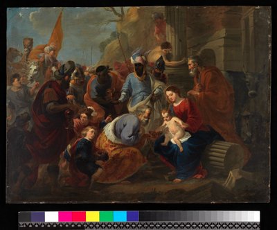 王の崇拝、1667年以前（銅に油彩） 作： Cornelis van Poelenburgh