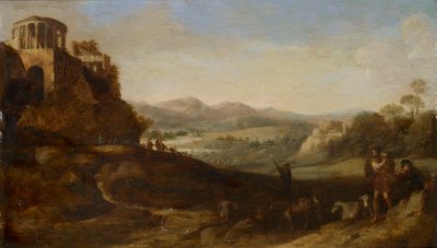 カンパーニャの羊飼い、1620-1667 作： Cornelis van Poelenburgh