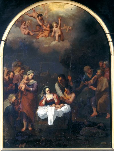 羊飼いの礼拝 作： Cornelis van Poelenburgh or Poelenburch