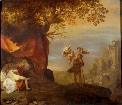 サイモンとイフィゲニア、1630-1640 作： Cornelis van Poelenburgh or Poelenburch