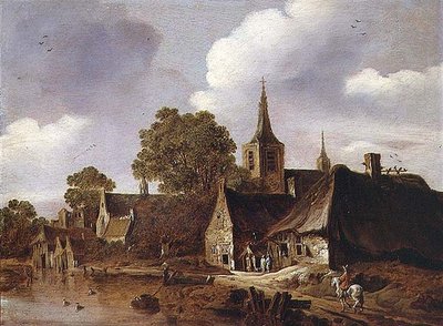 川のそばの村 作： Cornelis van Zwieten