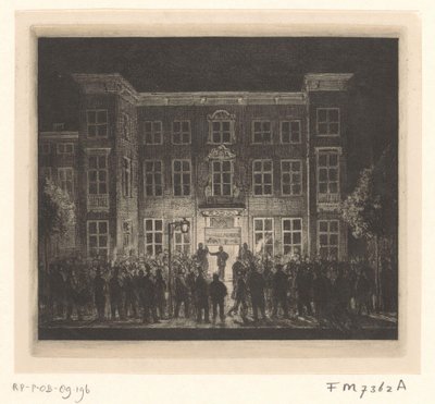 デルフト アカデミーの葬儀、1864 年 6 月 30 日 作： Cornelis van der Griendt