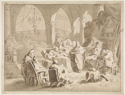 神殿での十二歳のキリスト 作： Cornelis van der Griendt