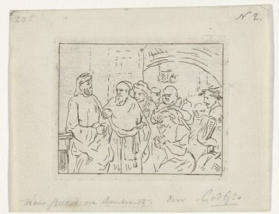 キリストと姦淫の女 作： Cornelis van der Griendt