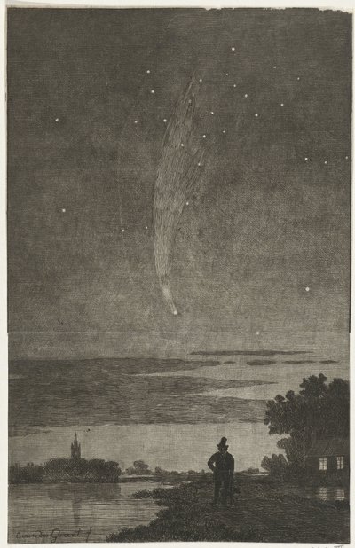 ドナティの彗星、1858 年 作： Cornelis van der Griendt