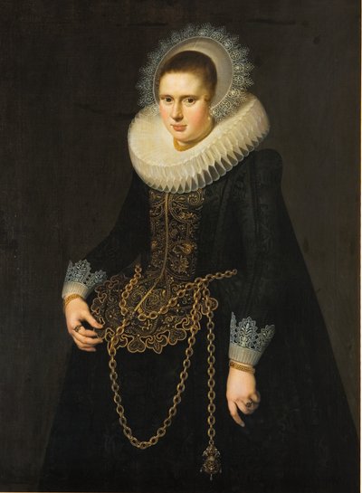 22歳の女性の肖像 作： Cornelis van der Voort