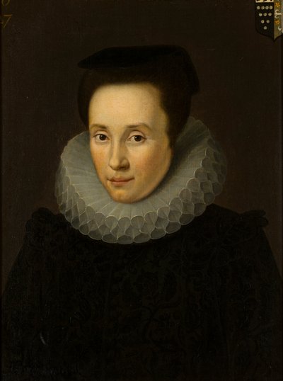 エリザベス・ヘリヤーの肖像、ジョン・ブリッジマン夫人（1586-1636）、1610-36年頃（キャンバスに油彩） 作： Cornelius (attr. to) Janssen van Ceulen