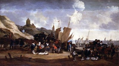 ザ・フィッシュ・マーケット 作： Cornelius Hubert Van Meurs
