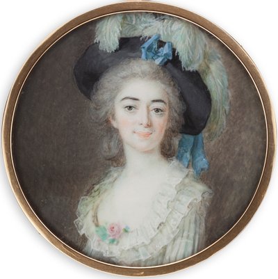 バレエダンサーGiovanna Bassi 1762-1834の肖像、c。 1780。 作： Cornelius Høyer