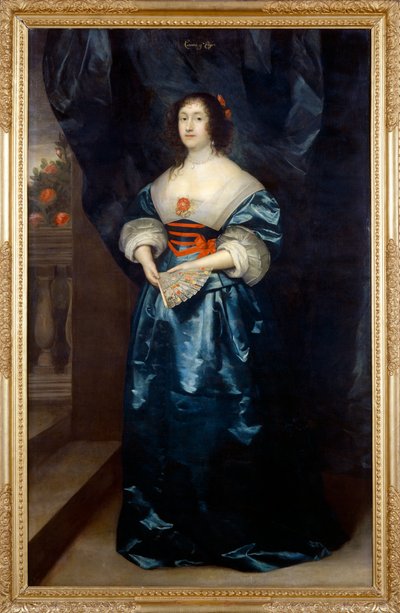 Diana Cecil c.1638（キャンバスに油彩） 作： Cornelius Janssen van Ceulen